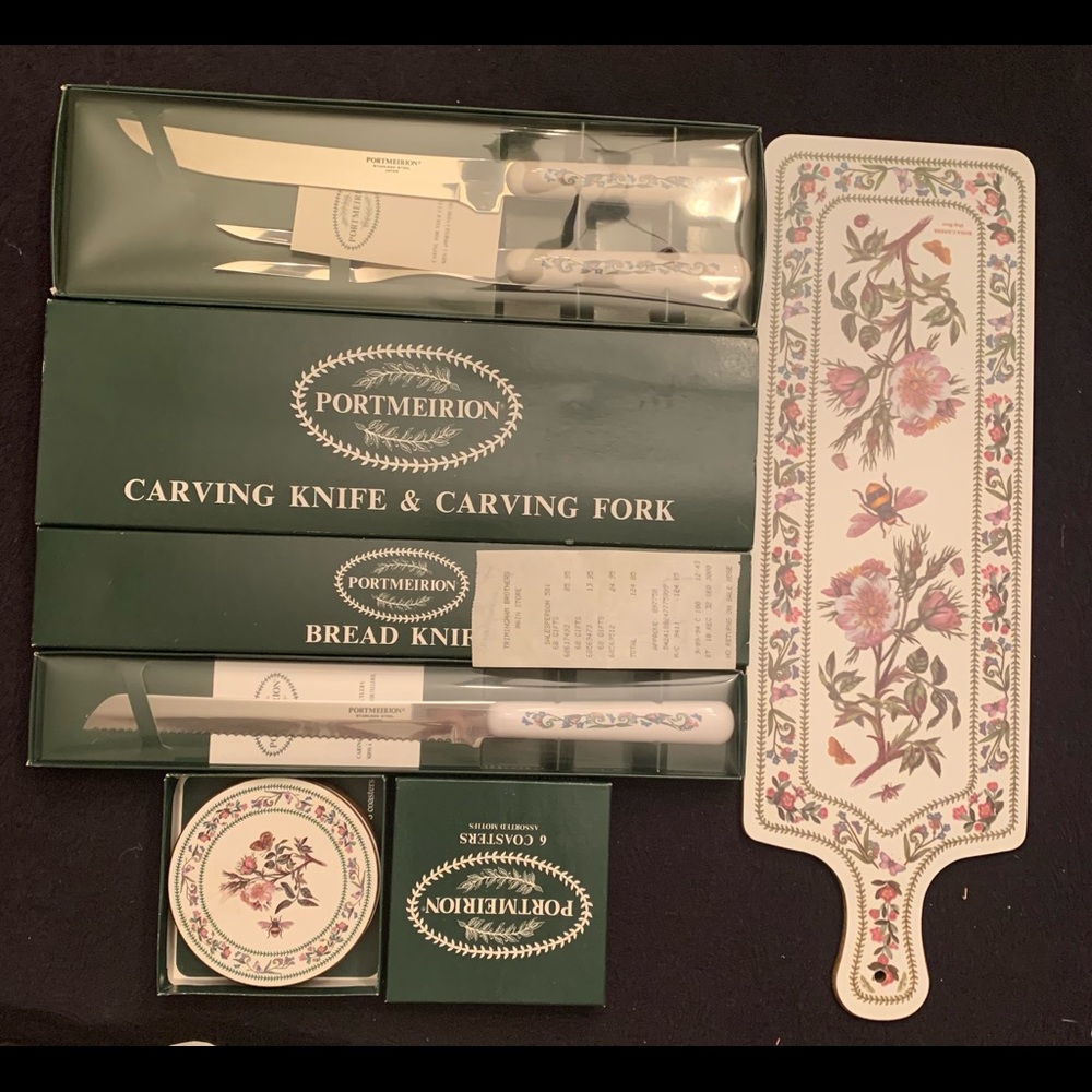 COPY - Portmeirion 5 peice set. Brand new. Purchased in Bermuda.